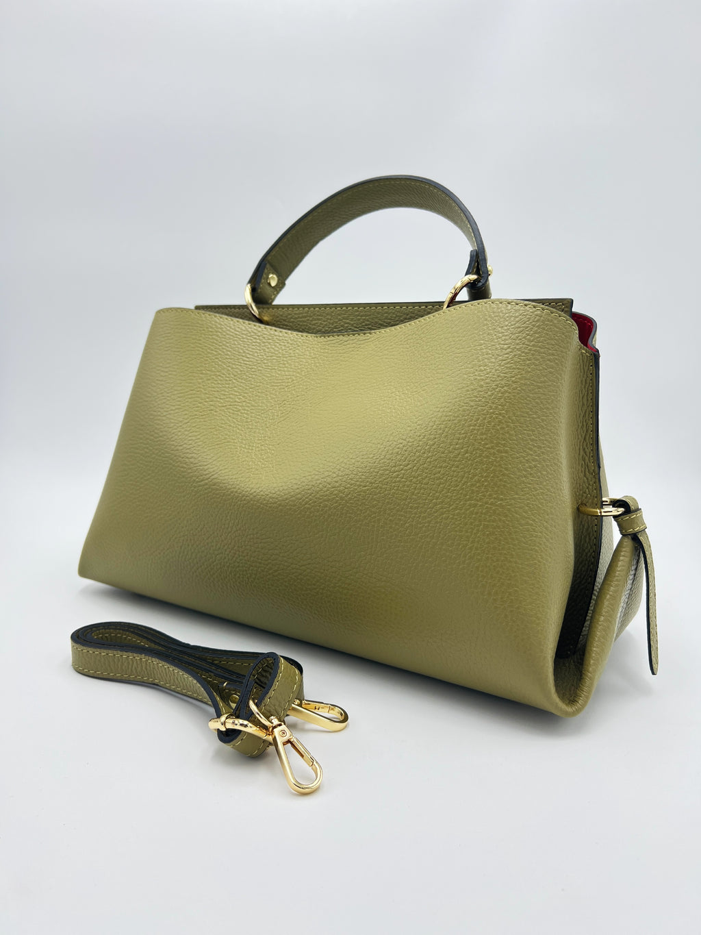 GREEN LEATHER BAG