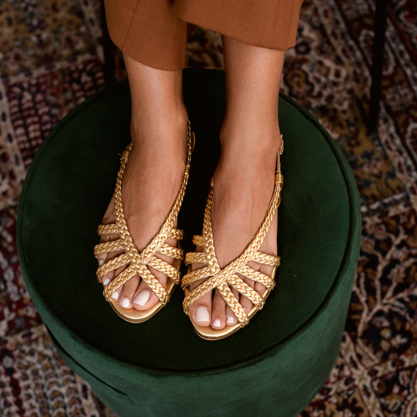 LOURDES FLAT SANDALS