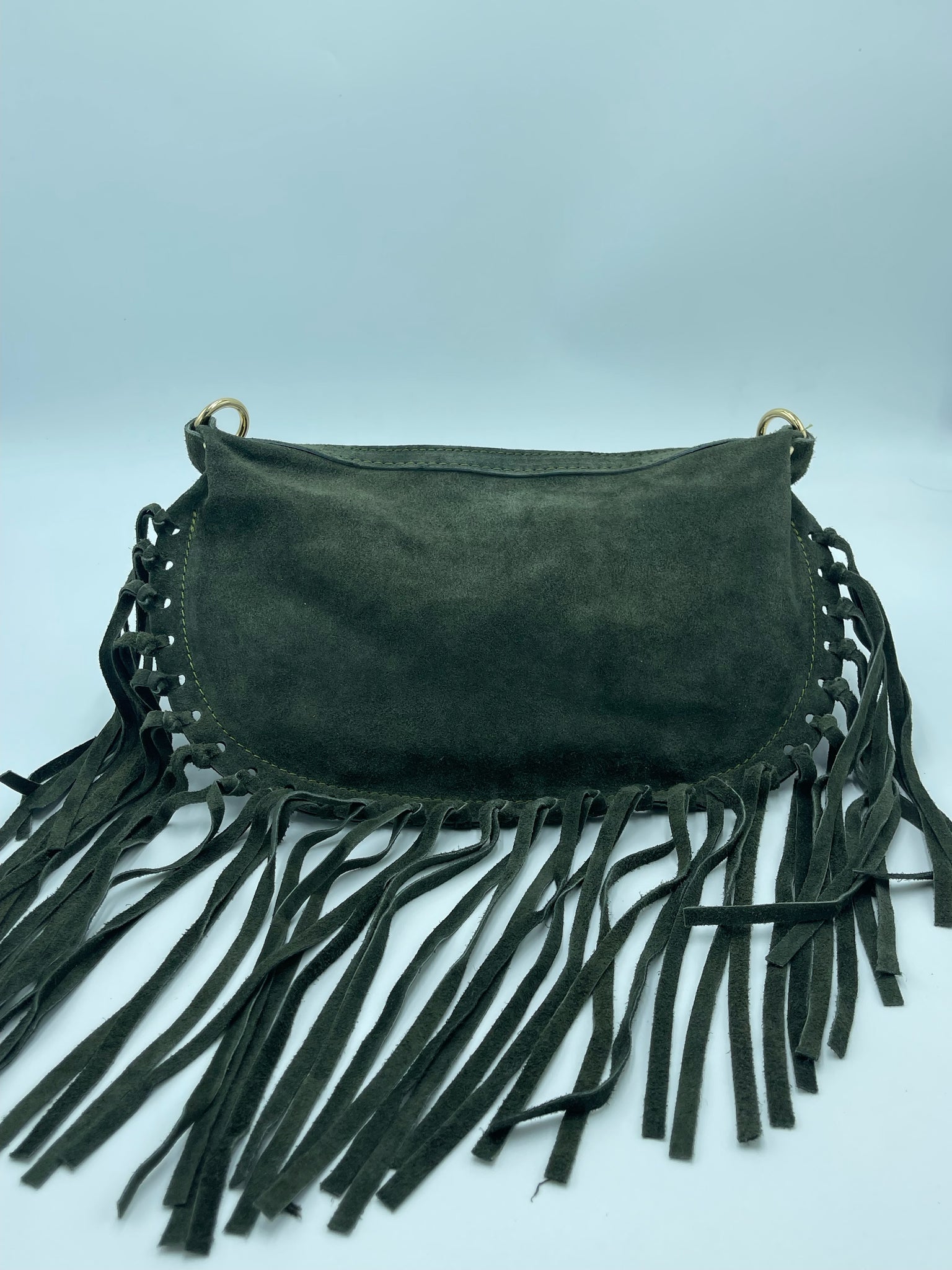 SUEDE BAG WITH FRINGES KAKHI