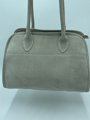 SUEDE HANDLES BAG TAUPE