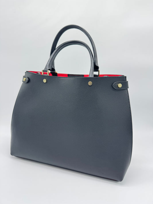 BLACK SHOPPER BAG