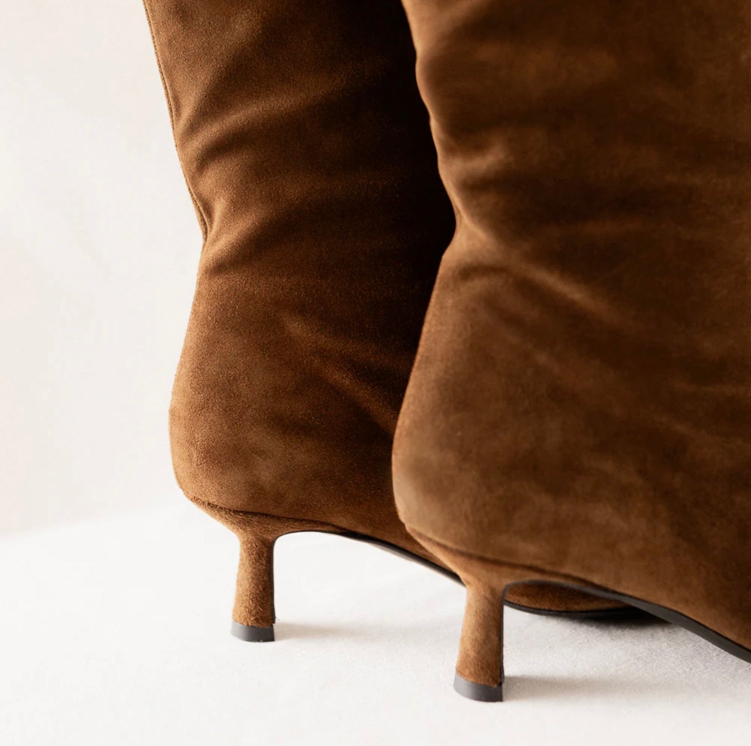 PEPA BROWN BOOT HEEL MIDI 5CM