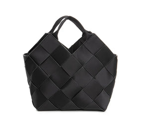 PARIS S BLACK DIAMONDS BRAIDED NEOPRENE BAG