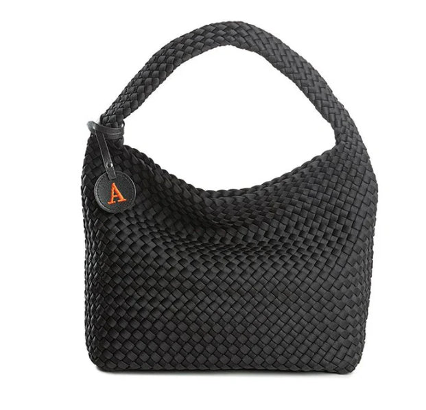 LONDON X BLACK BRAIDED NEOPRENE SACK BAG