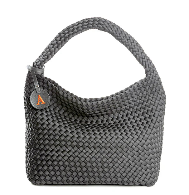 LONDON X GREY BRAIDED NEOPRENE SACK BAG