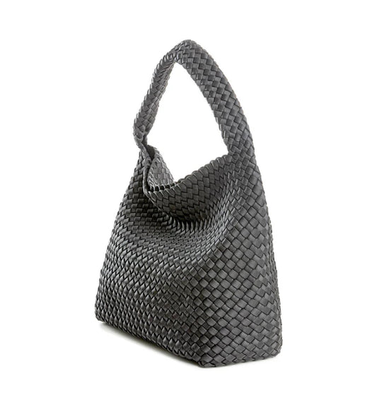 LONDON X GREY BRAIDED NEOPRENE SACK BAG