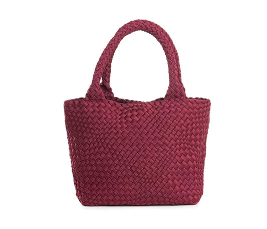 BASIC BORDEAUX TOASTED BRAIDED NEOPRENE BAG