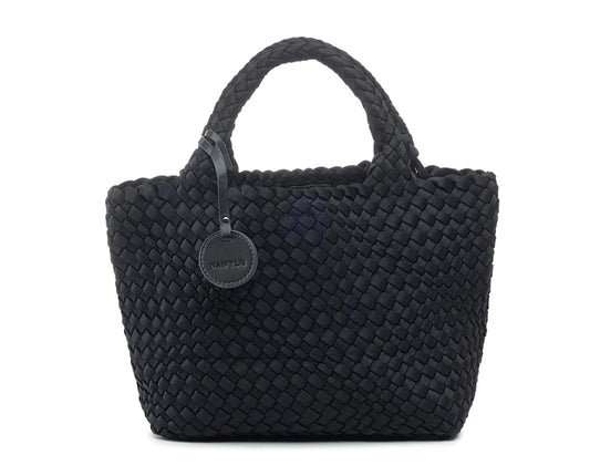 BASIC BLACK TOASTED BRAIDED NEOPRENE BAG