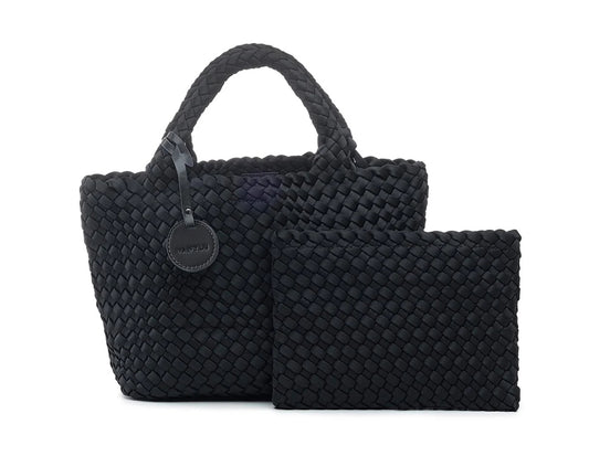 BASIC BLACK TOASTED BRAIDED NEOPRENE BAG