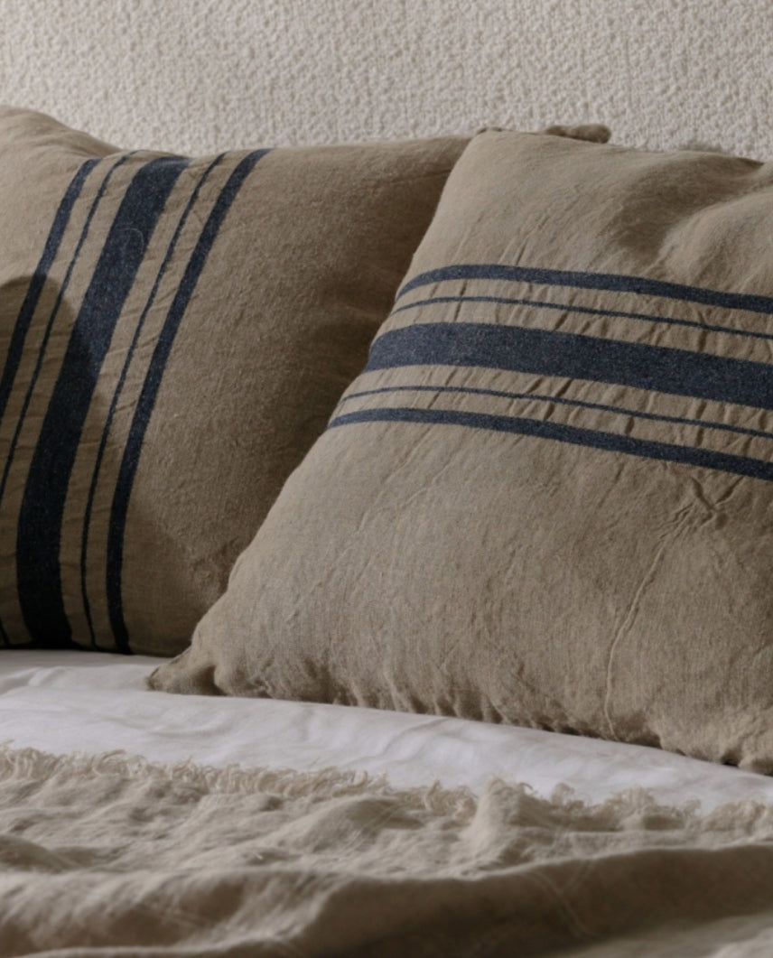 PILLOW CASE Hudson Blue Linen  60x60 cm