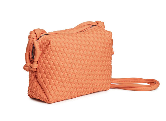 BOMBONERA ORANGE BRAIDED NEOPRENE BAG