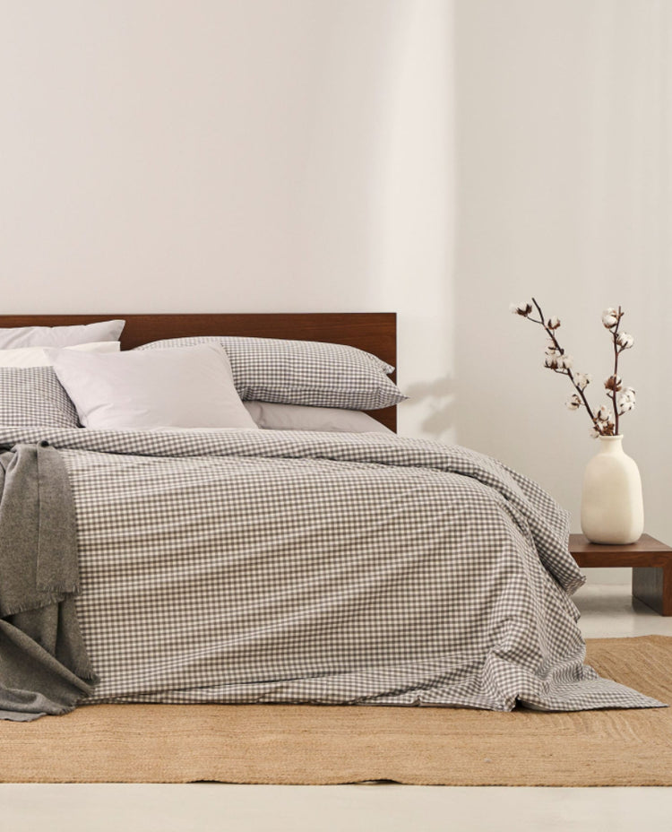 ARAN GREY DUVET COVER