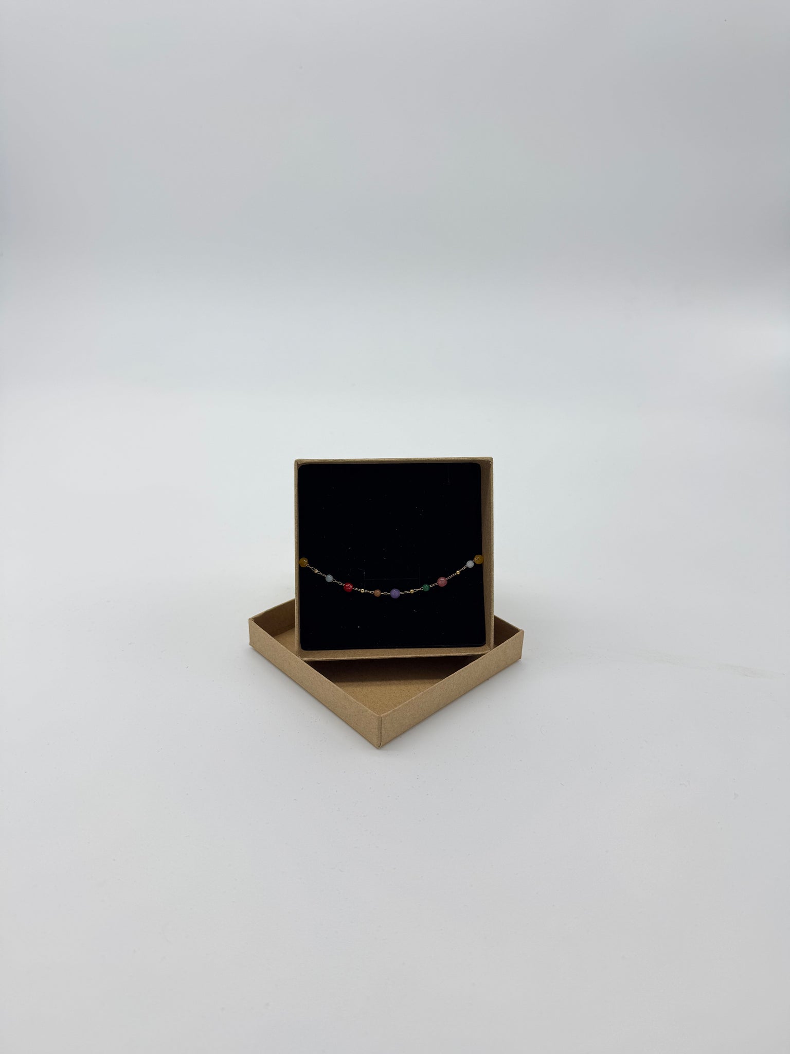 GOLD TINY MULTICOLOR DOTS BRACELET
