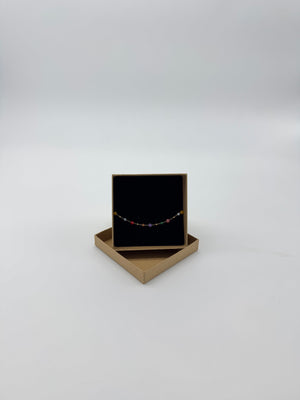 GOLD TINY MULTICOLOR DOTS BRACELET
