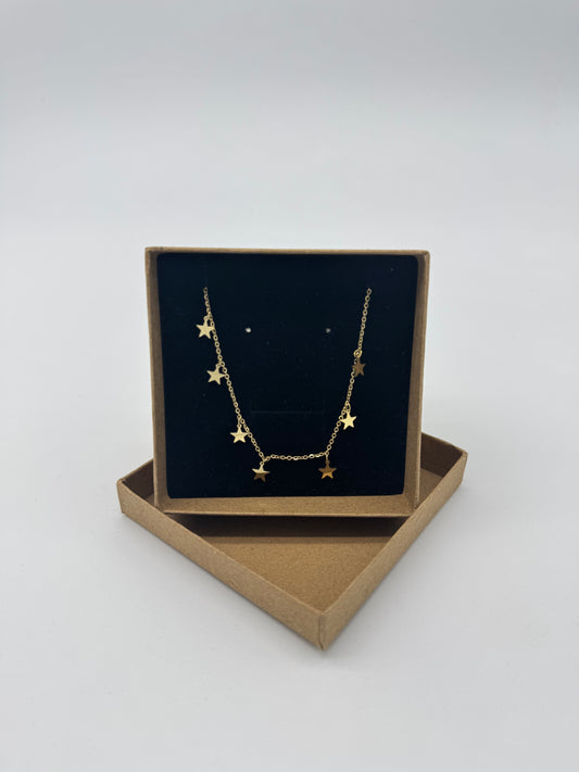 GOLD NECKLACE WITH STARS