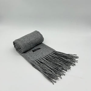 GREY CASHMERE SCARF