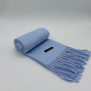 LIGTH BLUE CASHMERE SCARF