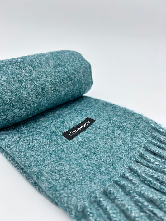 TURQUOISE CASHMERE SCARF