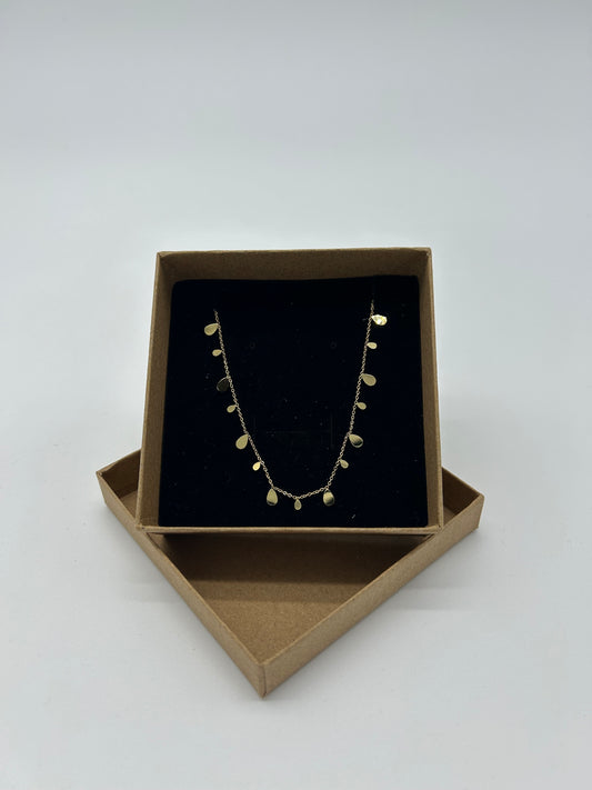 GOLD NECKLACE WITH DROPS