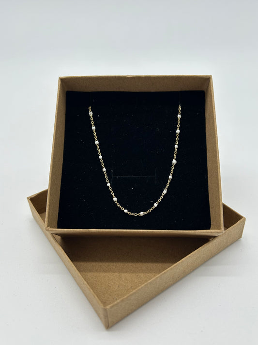 GOLD PEARL NECKLACE