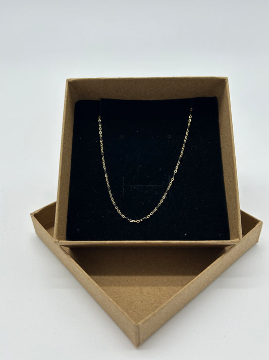 GOLD BLACK BEADS NECKLACE