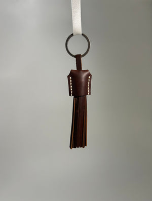 KEYCHAIN LATHER BIG BANG DARK BROWN