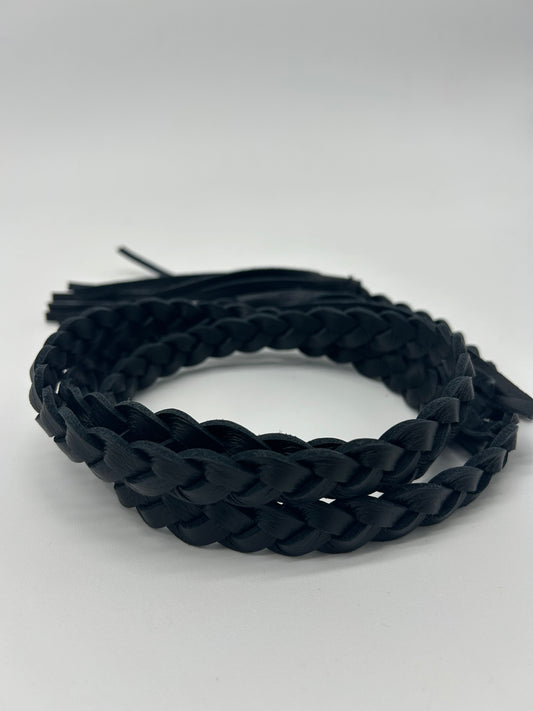 BRAIDED BELT BLACK