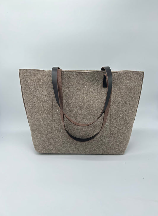 BEIGE FELT BAG