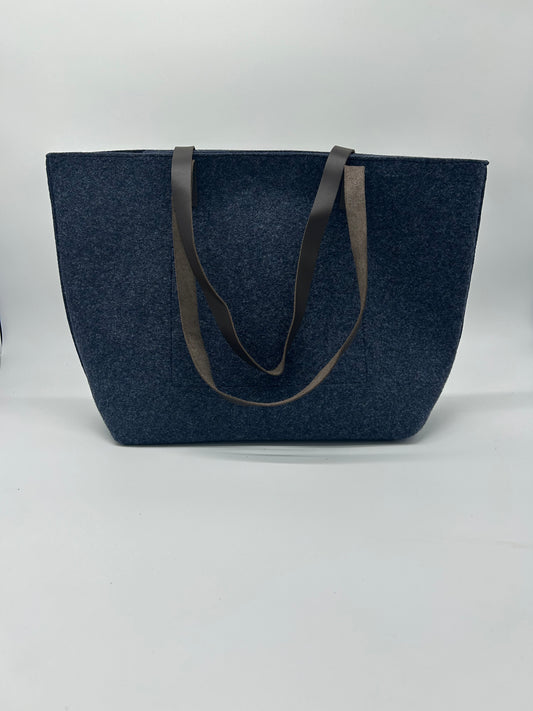 BLUE FELT BAG