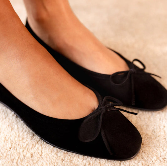 MONTSE BALLERINA SUEDE BLACK