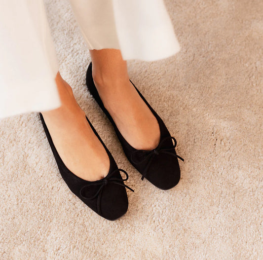 MONTSE BALLERINA SUEDE BLACK