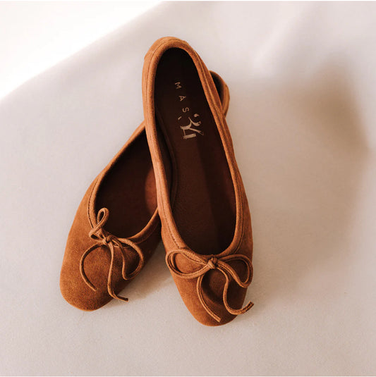 MONTSE BALLERINA SUEDE BROWN