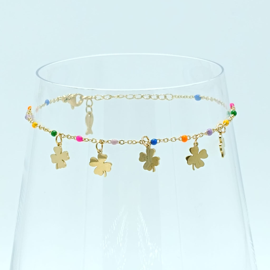 GOLD LUCKY CHARM BRACELET