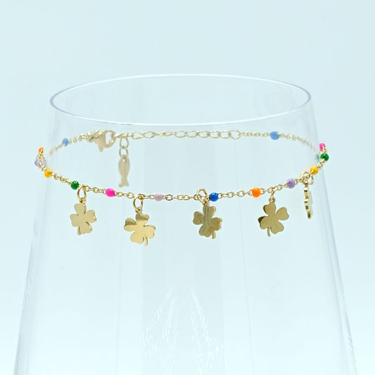 GOLD LUCKY CHARM BRACELET