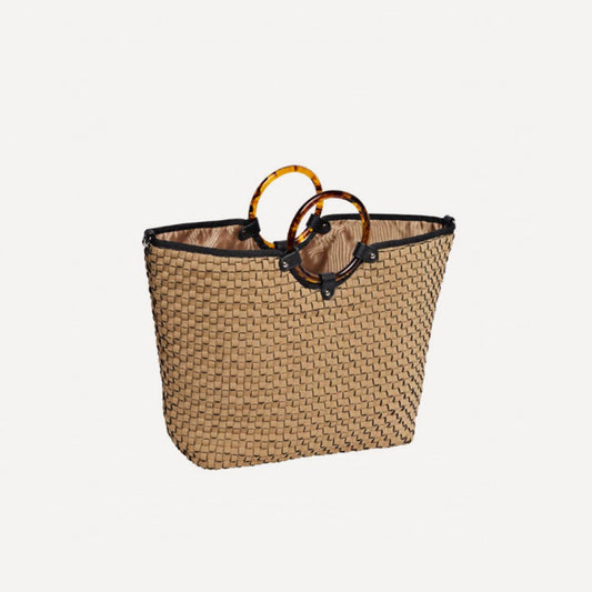 BRAIDED BASKET BEIGE