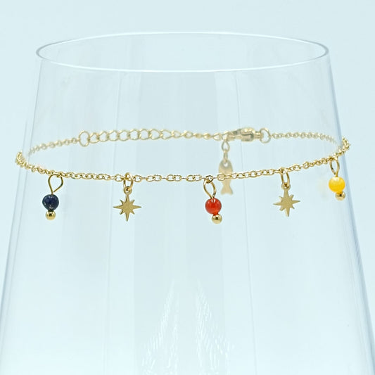 GOLD COLORED TEARS  BRACELET