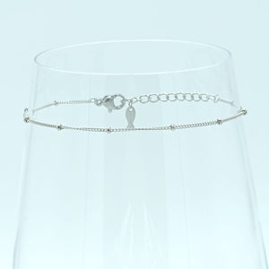 SILVER TINY DOTS BRACELET