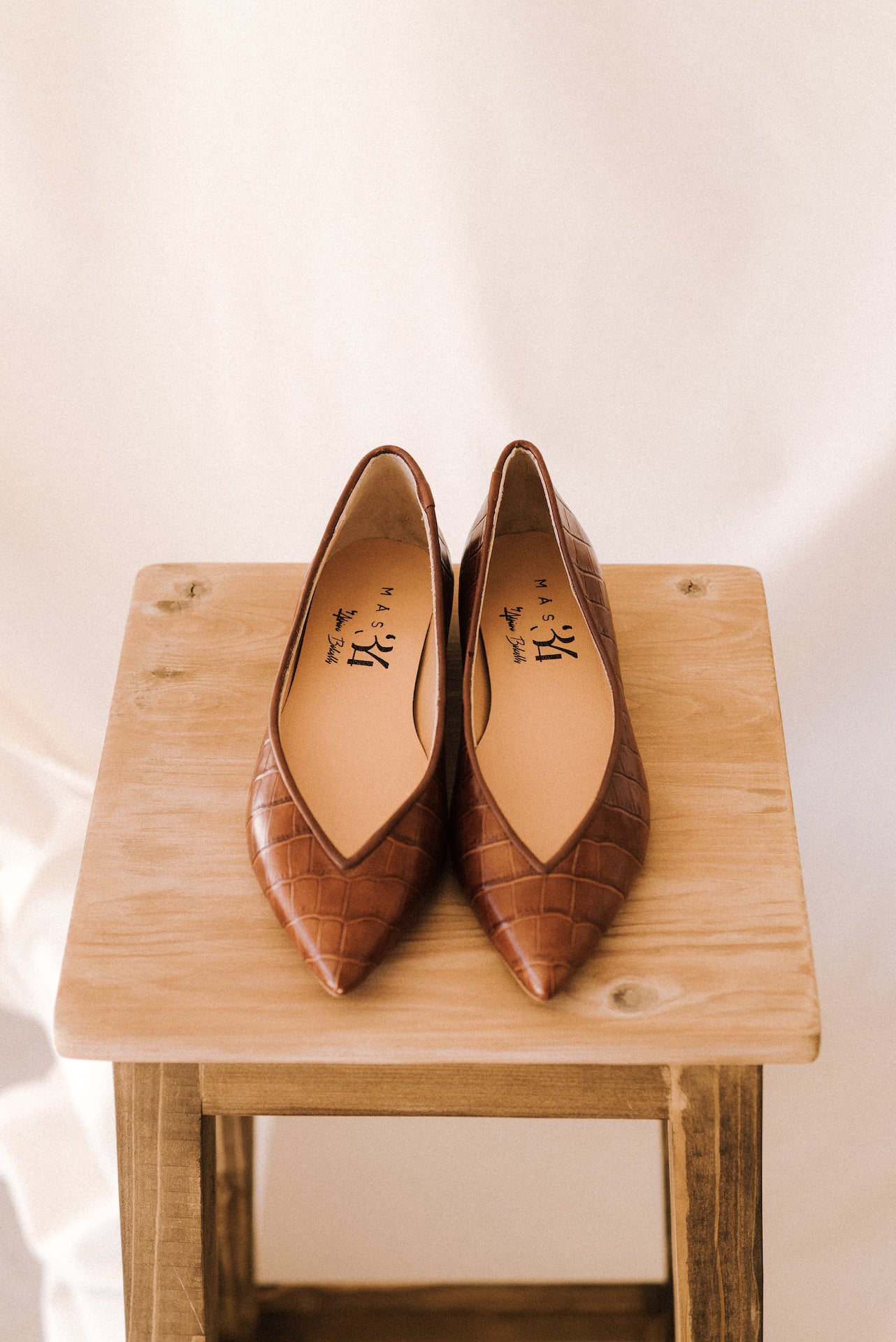 BÁRBARA BALLERINA  BROWN COCO EFFECT LEATHER